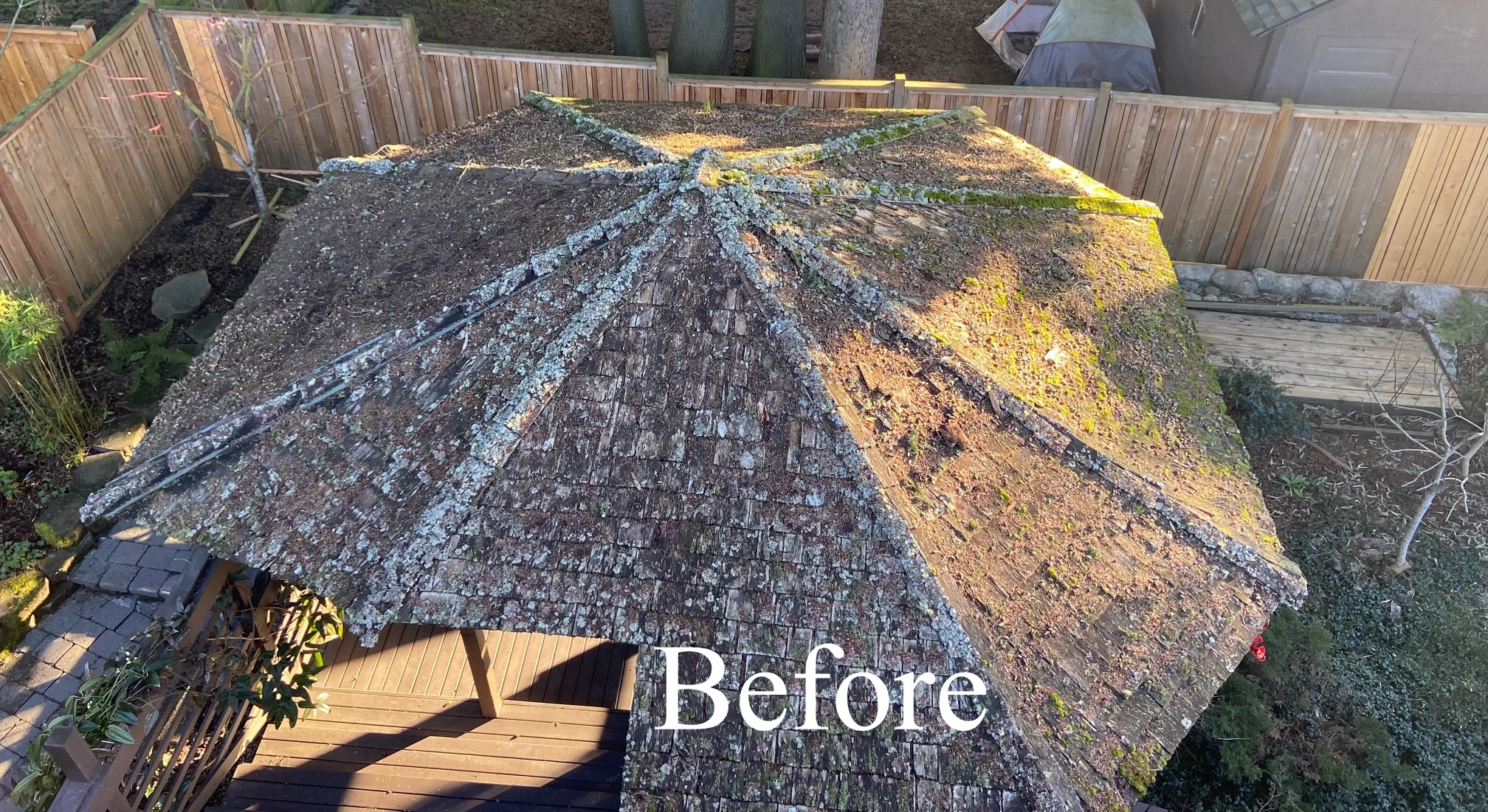 NEW GAZEBO ROOF REPLACEMENT IN WEST SEATTLE